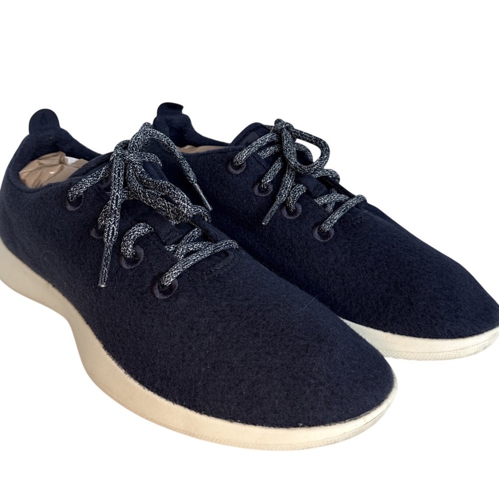 Allbirds Wool Runner Women 9 Navy Blue Superfine‎ Merino Sneakers Casual Minimal